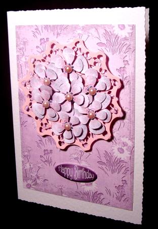 Lilac Daisy Ramble A4 Backing Paper by Dianne Jackson