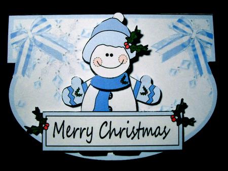 Blue Snowman Wobble/rocker by Dianne Jackson