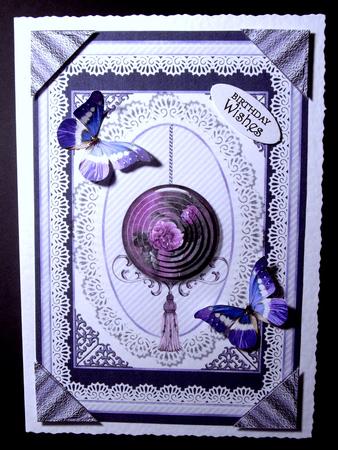 A Wild Rose & Lace Card Topper 2 by Dianne Jackson