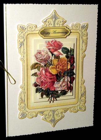 Antique Rose Pyramid Topper by Dianne Jackson