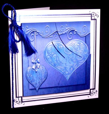 Hearts Curved Spiral Stacker 2 by Dianne Jackson