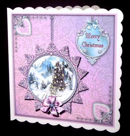 Winter Through the Looking Glass 5x5 Decoupage - Blackberry by Dianne Jackson