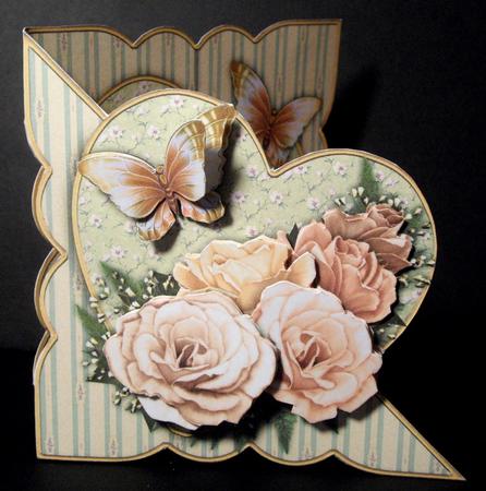 Shabby Chic Roses All in One Over the Edge by Dianne Jackson