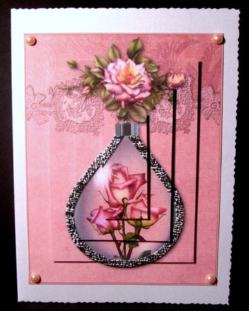 Sweetheart Roses Pendant Pyramid by Dianne Jackson