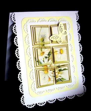 Old Daisies 3D Card Panel by Dianne Jackson