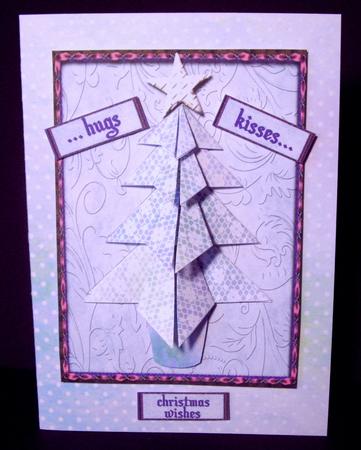 Origami Christmas Tree Card Kit - Lace by Dianne Jackson