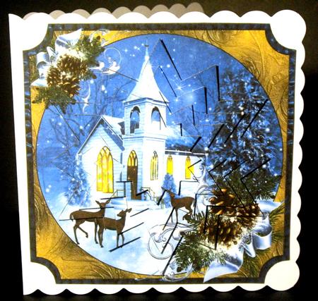 Silent Night Star Shaped Holiday Pyramid by Dianne Jackson