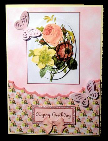 Flower Card with Insert, Sentiments & Envelope Kit by Dianne Jackson