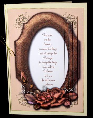 God Grant Me -  Pyramid Card & Envelope Kit by Dianne Jackson