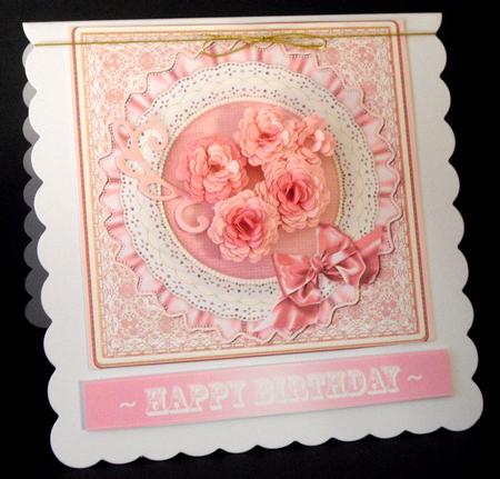 Happy Birthday Ribbons in Pastel Tones by Dianne Jackson