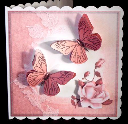 8x8 Blush Rose Insert Plate by Dianne Jackson
