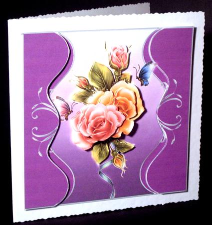 Bouquet of Roses 6x6 Card by Dianne Jackson