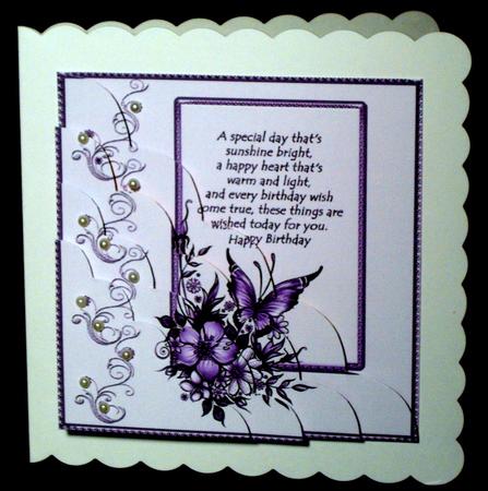 Floral Birthday Mauve by Dianne Jackson