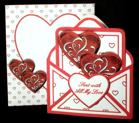 Envelope Card - Card Kit - My Heart My Love by Dianne Jackson