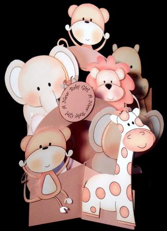 Pink Jungle Animals by Dianne Jackson