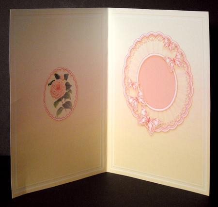 Pink Camellia in a Butterfly Frame Matching A5 Insert by Dianne Jackson