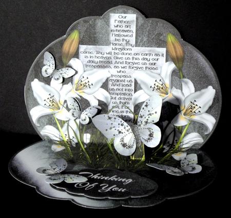 The Lord's Prayer 1 - Scalloped Popup Card Kit by Dianne Jackson