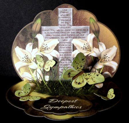 The Lord's Prayer 2 - Scalloped Popup Card Kit by Dianne Jackson