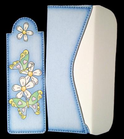 Fluttery Butterflies Bookmark Card N Envelope by Dianne Jackson