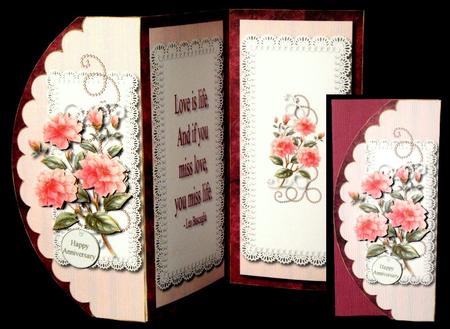 Love is Life Tri-fold Card & Envelope Kit by Dianne Jackson
