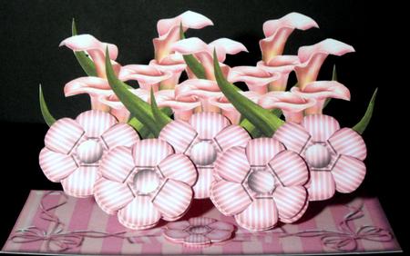 Birthday Easel Card with Lilies by Dianne Jackson