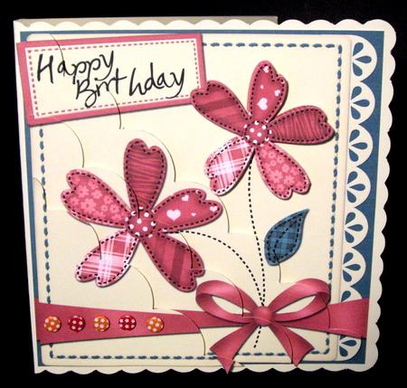 8 x 8 Patchwork Flowers N Lace Scalloped Corner Kit by Dianne Jackson