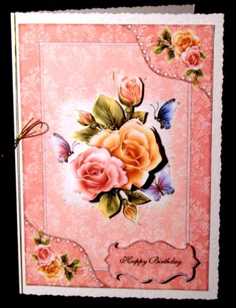 Floral Card Front by Dianne Jackson
