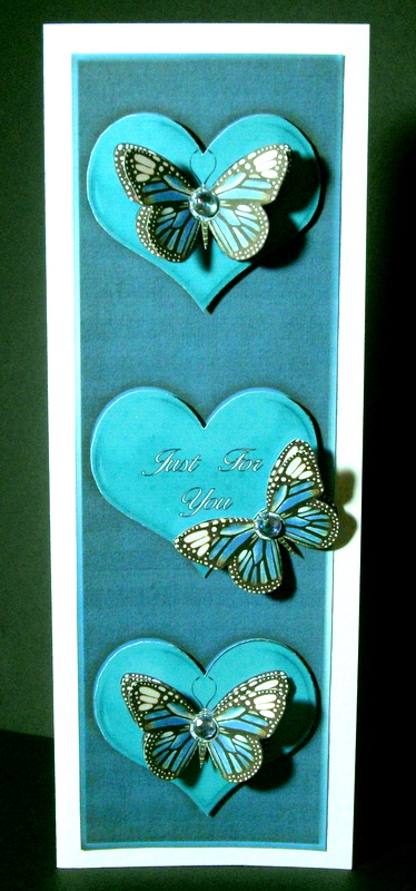 Butterflies Just for You Large Dl Card by Dianne Jackson