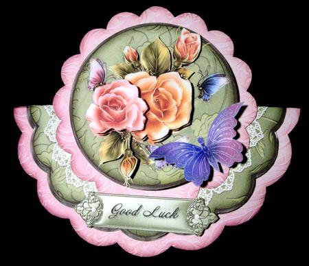 Spring Glow 1b - Scalloped Edge Wobble Card by Dianne Jackson