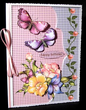 Scallop Edge Butterflies and Flowers by Dianne Jackson