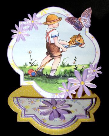 Riding a Hobby Horse Victorian Children Easel Kit by Dianne Jackson