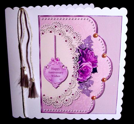 Anniversary Wishes Card Topper by Dianne Jackson