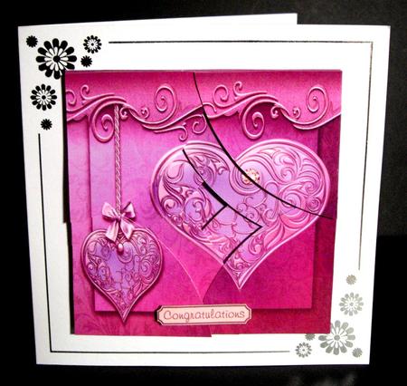 Hearts Rounded Spiral Stacker Card Topper 2 by Dianne Jackson