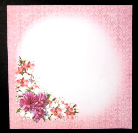 8x8 Ribbon Frame with Flowers Insert Plate by Dianne Jackson