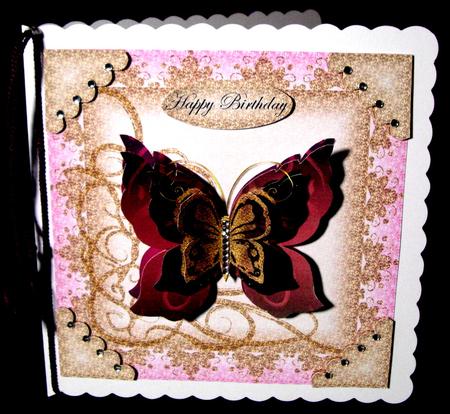 New Beginning Various Occasions Butterfly Topper 2 by Dianne Jackson