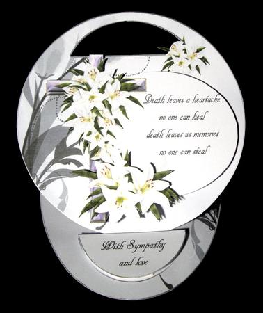 Oval Cut Out Easel Death Leaves a Heartache Kit by Dianne Jackson