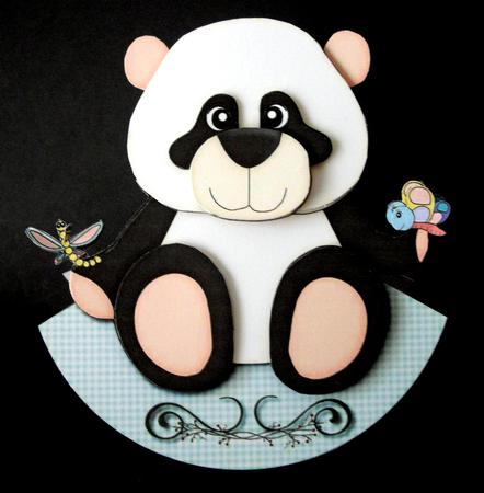 Panda Bear Wobble Card & Envelope by Dianne Jackson