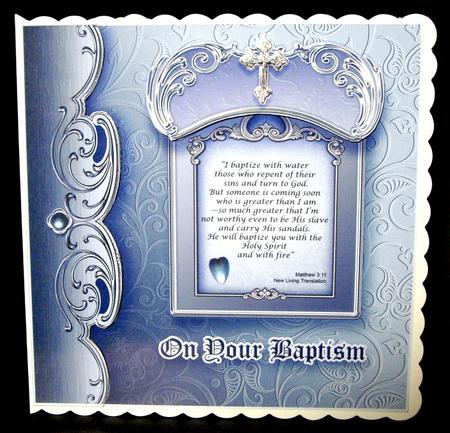 On Your Baptism - 8in x 8in Decoupage by Dianne Jackson