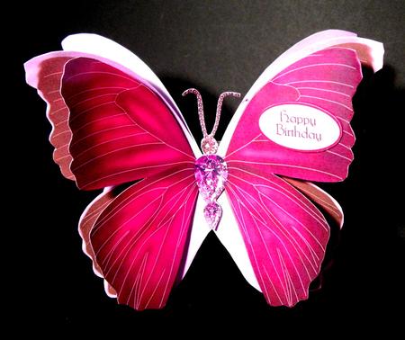 Gem Butterfly Stand Up Card 2 by Dianne Jackson