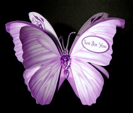 Gem Butterfly Stand Up Card 3 by Dianne Jackson