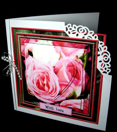 Pink Roses with a Heart by Dianne Jackson