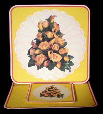 Roses and Callas Small Easel Card by Dianne Jackson
