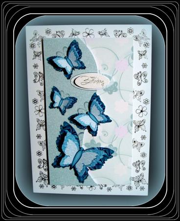 Butterflies Letter Fold Card 9 by Dianne Jackson
