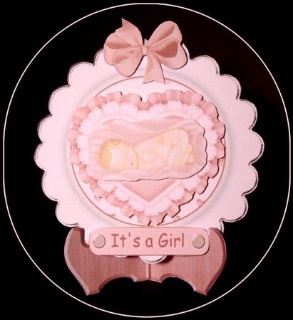 New Baby Girl Plate by Dianne Jackson