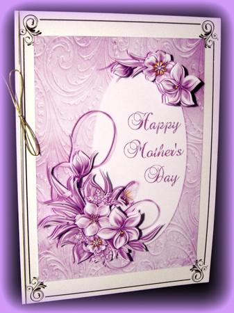 Mother's Day Mauve Floral Frame by Dianne Jackson