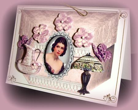 Box Card Vintage Cameo by Dianne Jackson