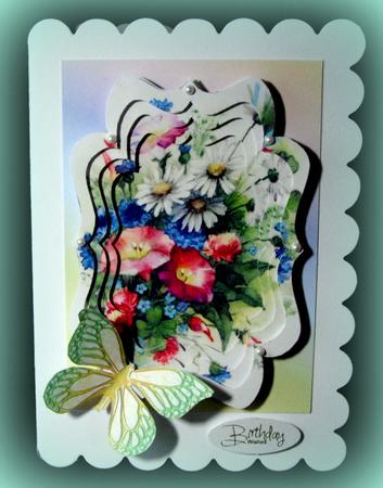 Wild Flowers Fancy Bracket Tunnel Sheet by Dianne Jackson