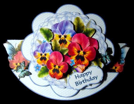 Say It with Pansies Rocker Stepper Kit by Dianne Jackson