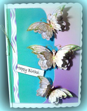 Butterflies x 3 by Dianne Jackson