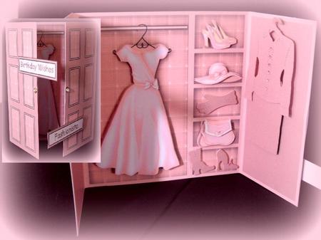 Pretty in Pink Wardrobe Card Kit by Dianne Jackson